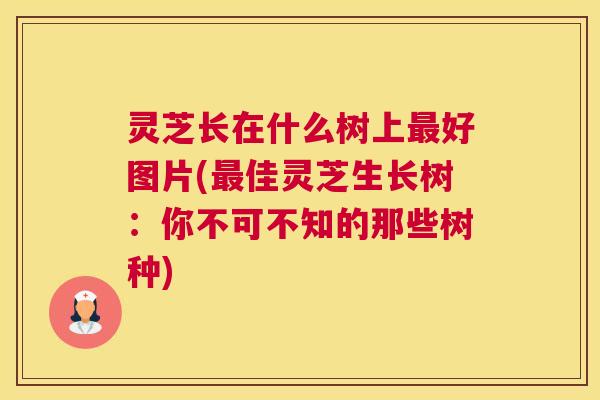 灵芝长在什么树上好图片(佳灵芝生长树：你不可不知的那些树种)
