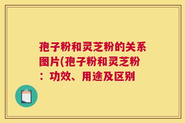孢子粉和灵芝粉的关系图片(孢子粉和灵芝粉：功效、用途及区别