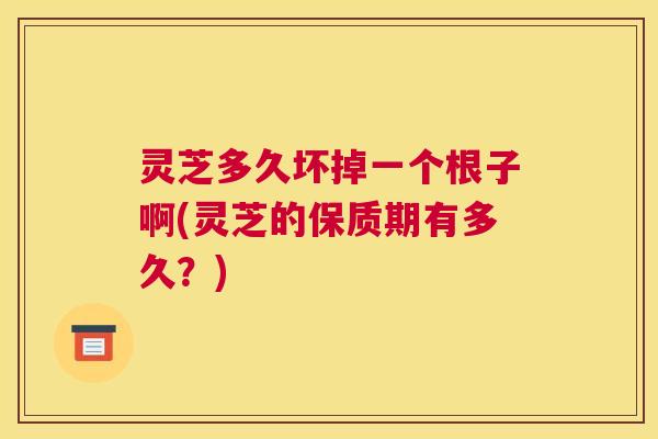灵芝多久坏掉一个根子啊(灵芝的保质期有多久？)