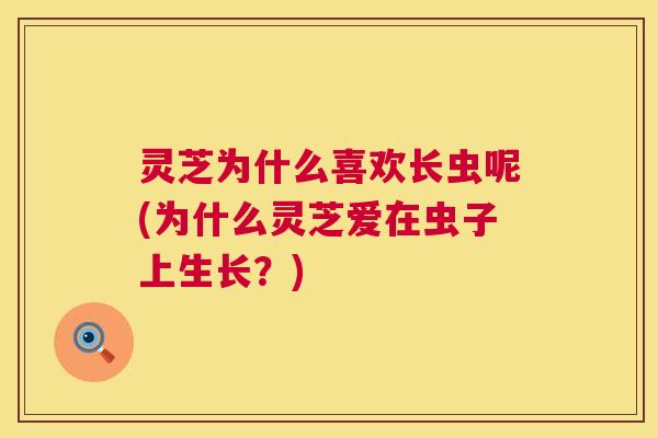 灵芝为什么喜欢长虫呢(为什么灵芝爱在虫子上生长？)
