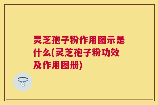 灵芝孢子粉作用图示是什么(灵芝孢子粉功效及作用图册)