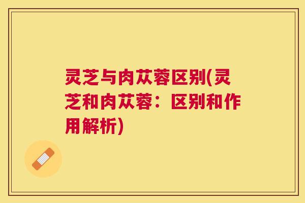 灵芝与肉苁蓉区别(灵芝和肉苁蓉:区别和作用解析) 灵芝与肉苁蓉区别(灵芝和肉苁蓉:区别和作用解析)