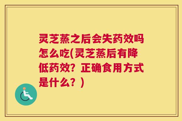 灵芝蒸之后会失药效吗怎么吃(灵芝蒸后有降低药效？正确食用方式是什么？)