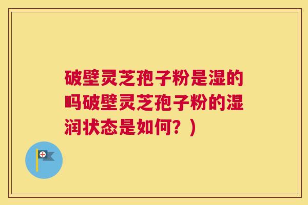 破壁灵芝孢子粉是湿的吗破壁灵芝孢子粉的湿润状态是如何？)