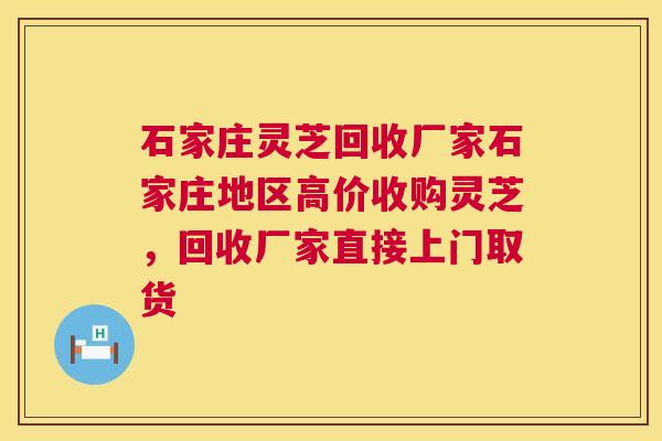 石家庄灵芝回收厂家石家庄地区高价收购灵芝，回收厂家直接上门取货