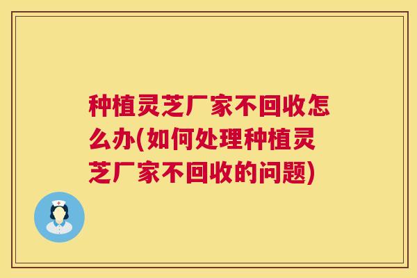 种植灵芝厂家不回收怎么办(如何处理种植灵芝厂家不回收的问题)