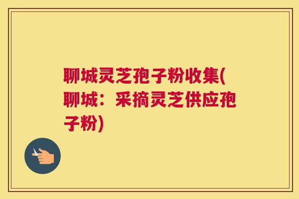 聊城灵芝孢子粉收集(聊城：采摘灵芝供应孢子粉)