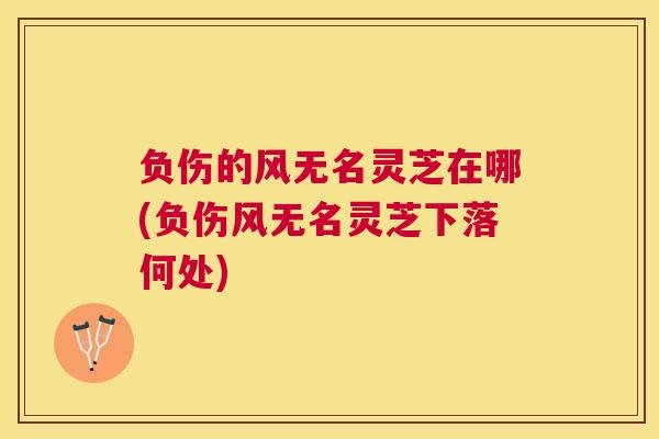 负伤的风无名灵芝在哪(负伤风无名灵芝下落何处)