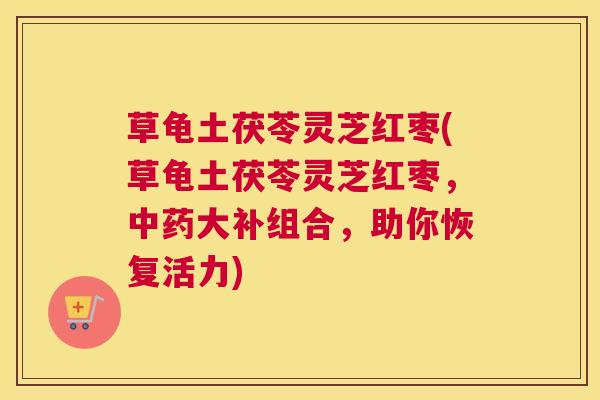 草龟土茯苓灵芝红枣(草龟土茯苓灵芝红枣，大补组合，助你恢复活力)