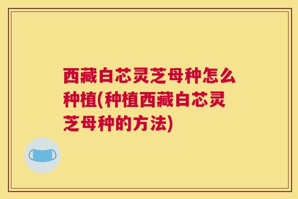 西藏白芯灵芝母种怎么种植(种植西藏白芯灵芝母种的方法) 西藏白芯灵芝母种怎么种植(种植西藏白芯灵芝母种的方法)