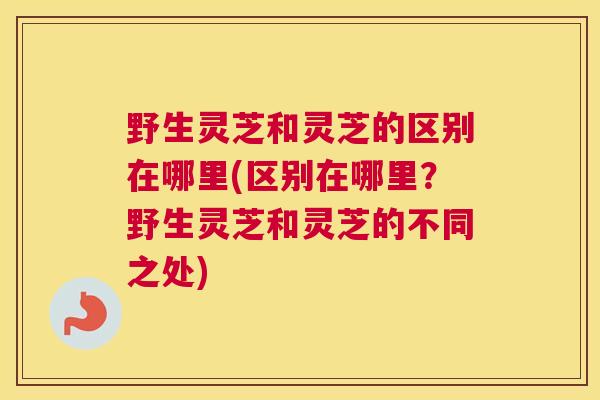 野生灵芝和灵芝的区别在哪里(区别在哪里？野生灵芝和灵芝的不同之处)