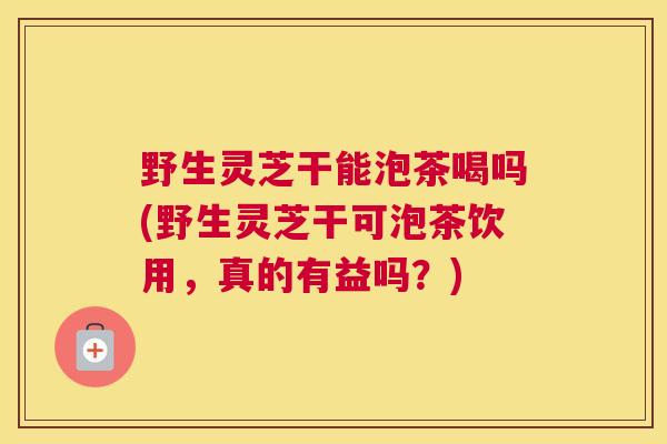 野生灵芝干能泡茶喝吗(野生灵芝干可泡茶饮用,真的有益吗?) 野生灵芝干能泡茶喝吗(野生灵芝干可泡茶饮用,真的有益吗?)