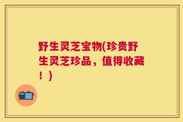 野生灵芝宝物(珍贵野生灵芝珍品，值得收藏！)