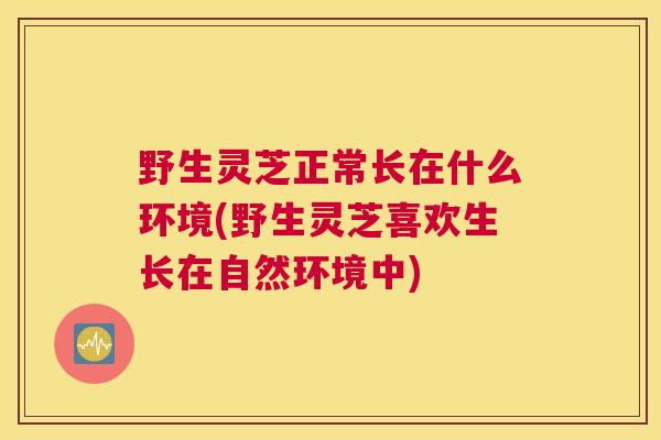 野生灵芝正常长在什么环境(野生灵芝喜欢生长在自然环境中)