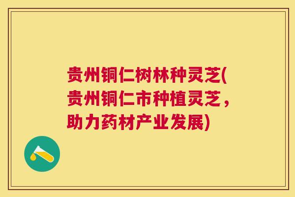 贵州铜仁树林种灵芝(贵州铜仁市种植灵芝，助力药材产业发展)