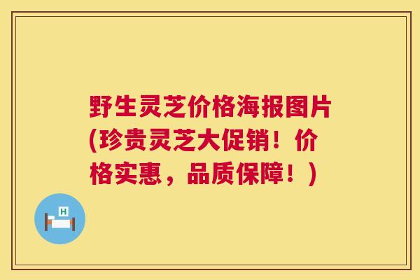 野生灵芝价格海报图片(珍贵灵芝大促销！价格实惠，品质保障！)