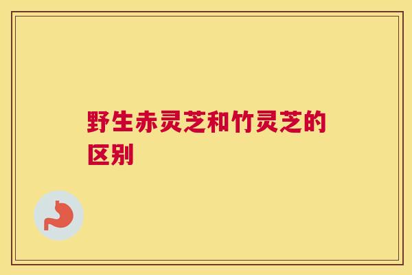 野生赤灵芝和竹灵芝的区别