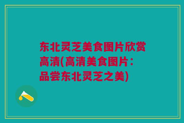 东北灵芝美食图片欣赏高清(高清美食图片：品尝东北灵芝之美)